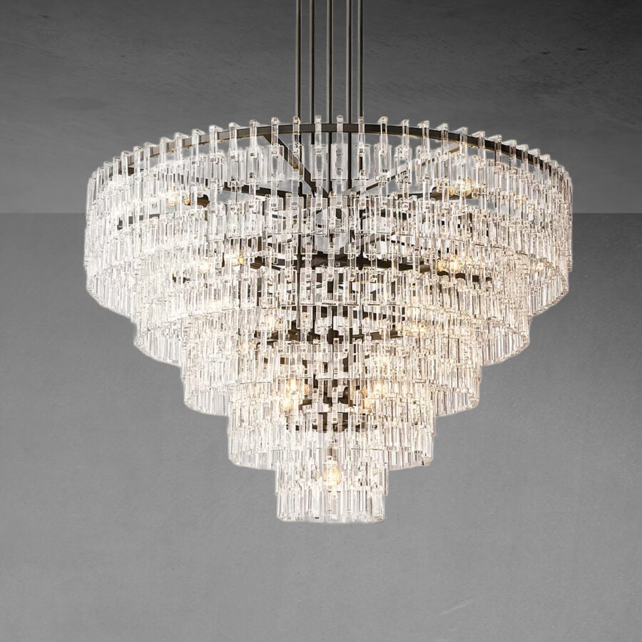 Marignan Tier K9 Crystal Round Chandelier