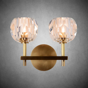 Bille De Crystal Double Wall Sconce