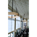 Oslo L1P Pendant Alabaster Chandelier, Halo Ring Chandelier With canopy Over Dining Table Chandelier Kevinstudiolives   