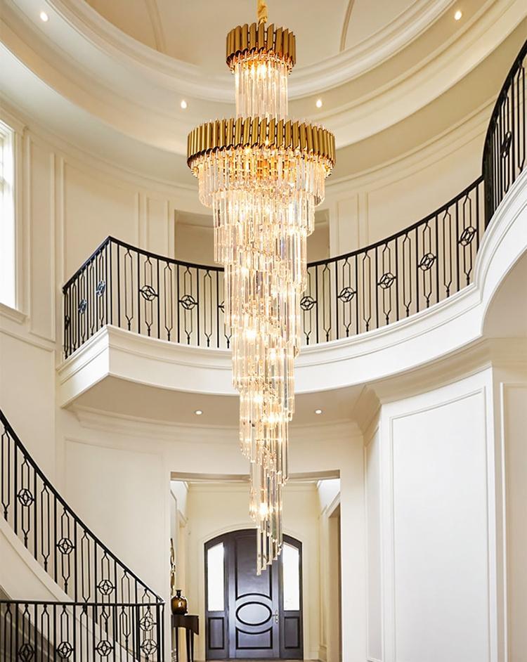 Harper Multiple Tier Crystal Chandelier For Staircase