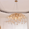 Agnes Brass Branch Crystal Chandelier - Ineffable Lighting