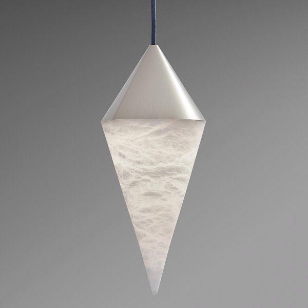 Kevin Hannah Alabaster Chandelier,  Simple Pendant Light Pendant Light Kevinstudiolives Large-14.25" H  