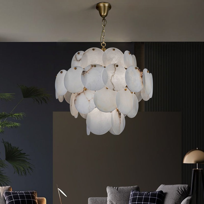 Kevin Celestia Modern Round Alabaster Chandelier Light, Luxurious Round Chandelier Chandelier Kevinstudiolives   