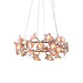 Ceramic Blossom Flower Round Bedroom Chandelier