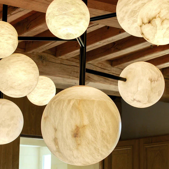 Mogan Modern Alabaster Pendant Light for Kitchen Island