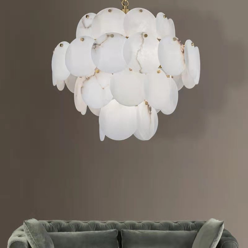 Kevin Celestia Modern Round Alabaster Chandelier Light, Luxurious Round Chandelier Chandelier Kevinstudiolives   