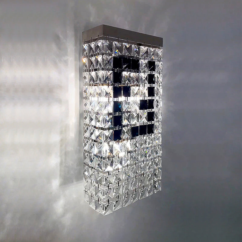 Fendi Modern Crystal Wall Sconce, Wall Light For Bedroom Wall Sconce Kevin Studio Inc   