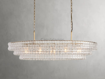 Ghiaccio Oval Chandelier 54''65''