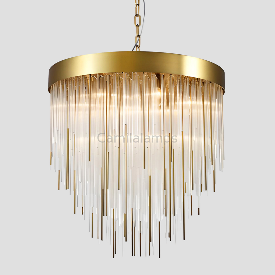 Riley Aged 12-Light Chandelier 30"