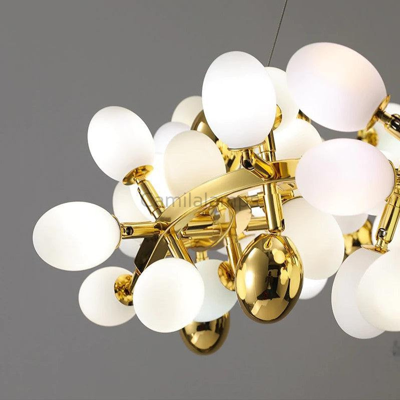 Modern Artistic Linear Grape Chandelier - Ineffable Lighting