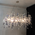 Avis Crystal Raindrop Branch Chandelier - Ineffable Lighting