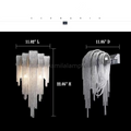 Modern Aluminum Chain Tassel Wall Sconce - Ineffable Lighting