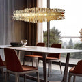 Clemo Island Gold Chandelier In Stainless Steel - Ineffable Lighting