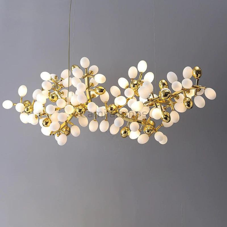 Modern Artistic Linear Grape Chandelier - Ineffable Lighting