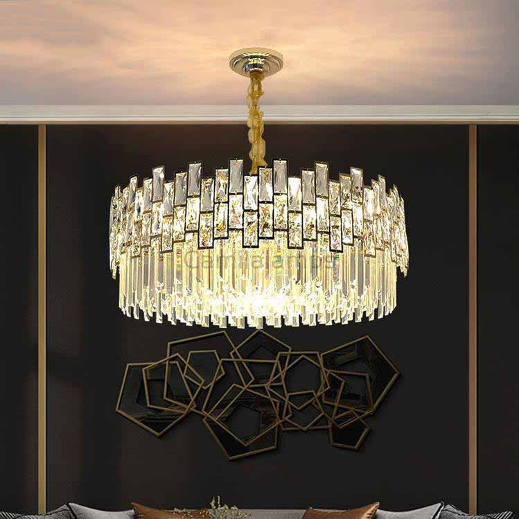 Palo clear Crystal Round Chandelier