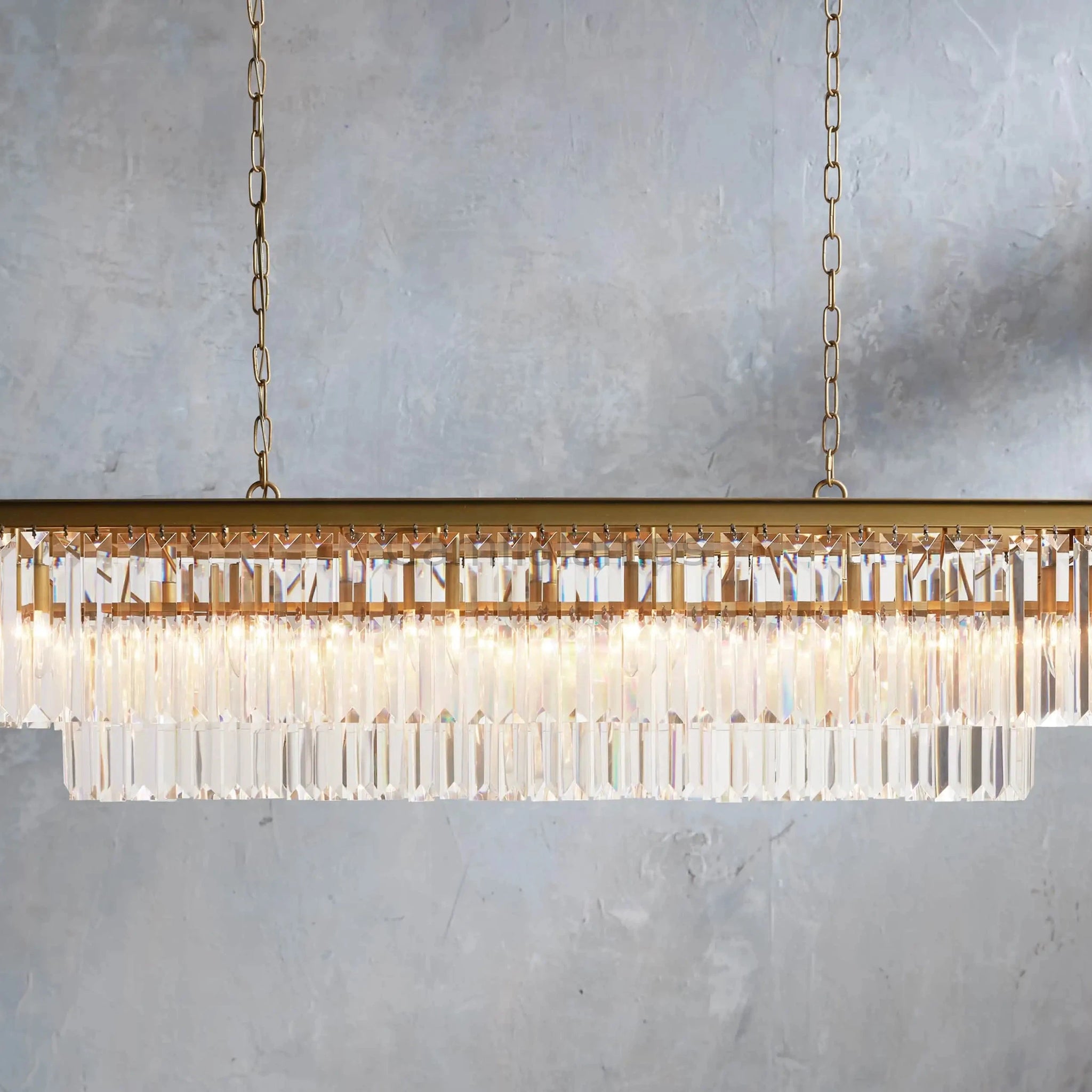 Leyland Tiered Rectangular Chandelier