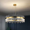 Skylar Round Glass Chandelier - Ineffable Lighting