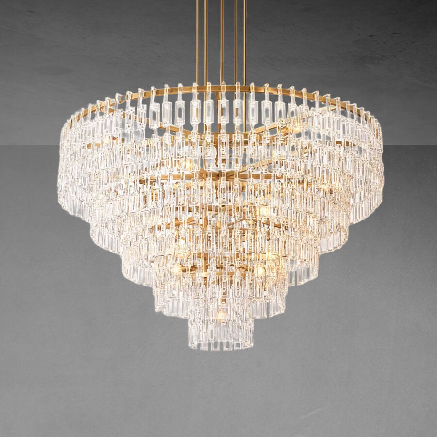 Marignan Tier K9 Crystal Round Chandelier