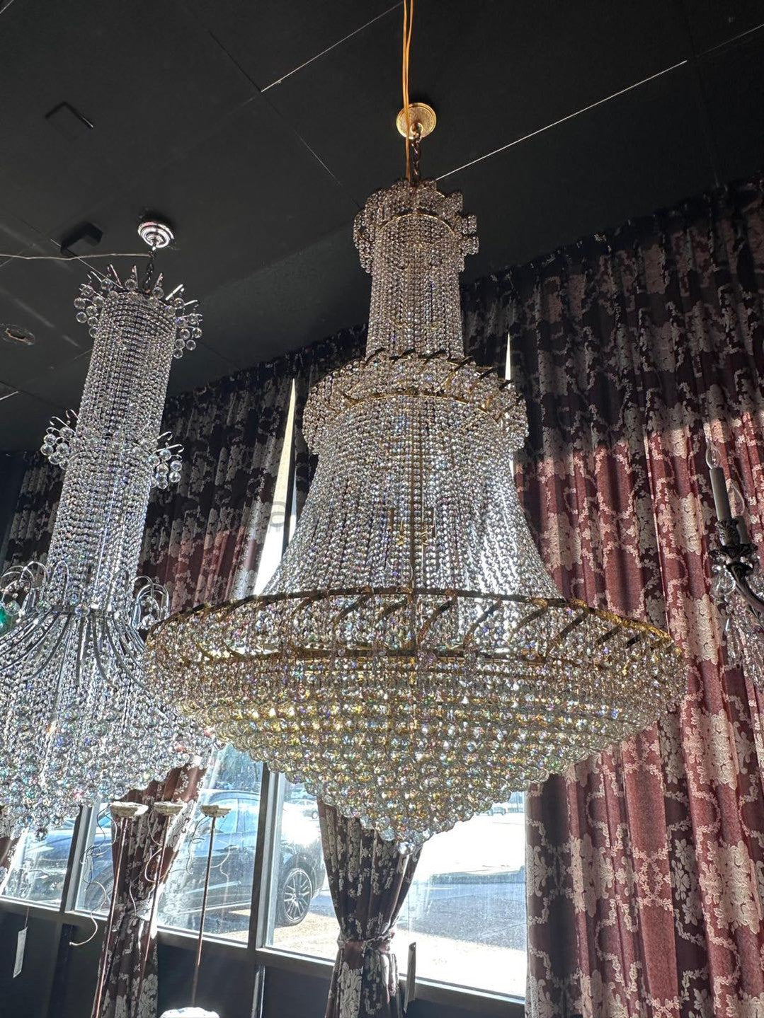 Empire French Crystal Chandelier 48"