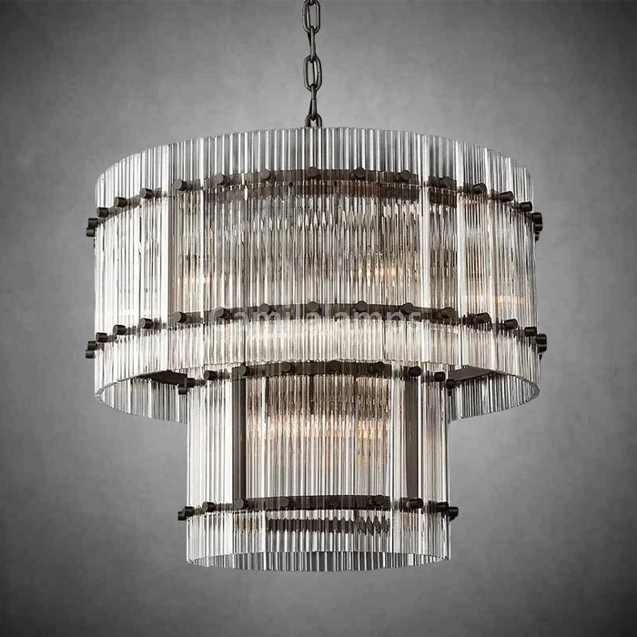 Marcus 2-Tier Single Tier Round Chandelier 22" 37" 48" 60"