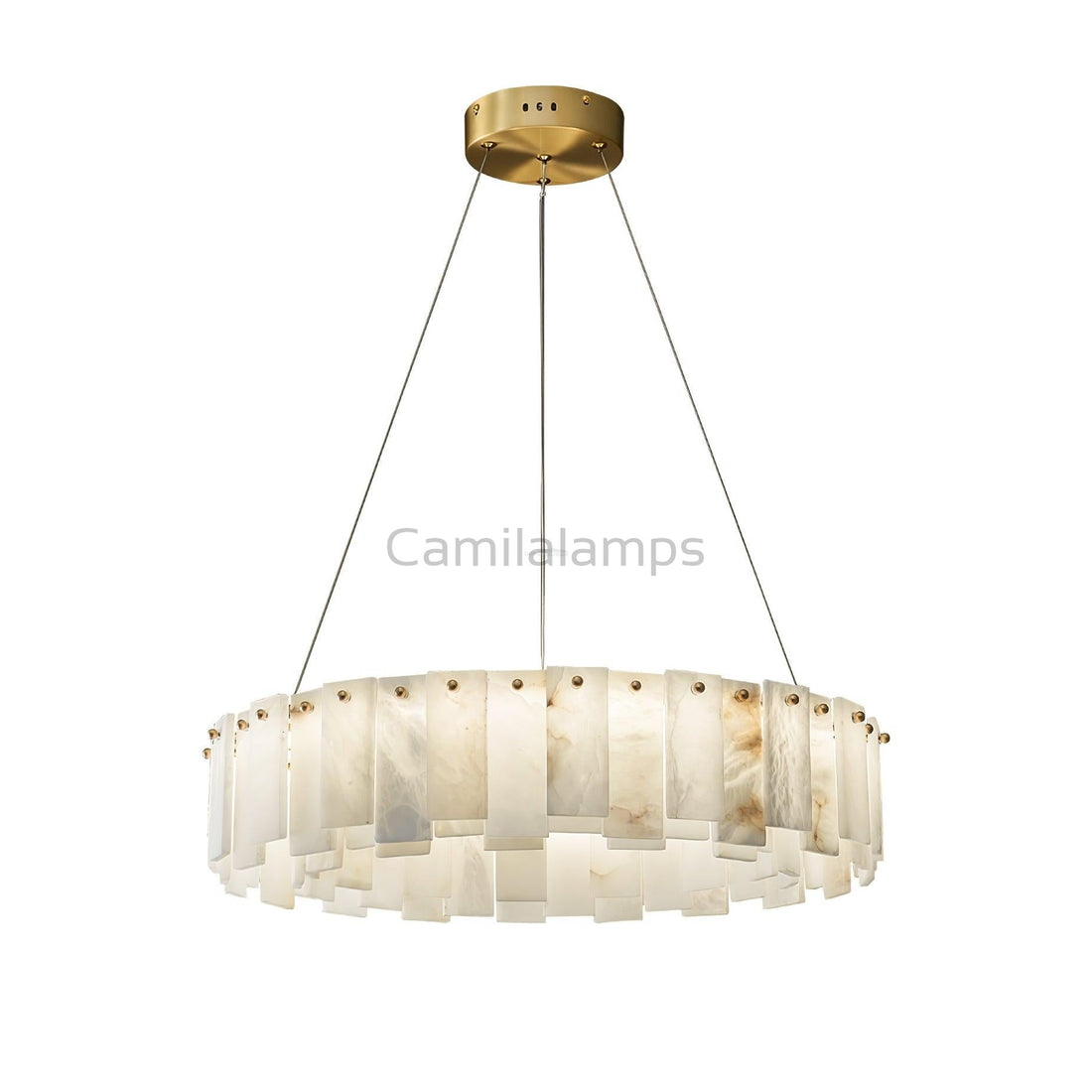 Celestial Alabaster Round/Square Chandelier