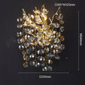 Kevin Thisbe Modern Round Gold Clear Crystal  Wall Sconce For Bedroom Wall Light Fixtures Kevinstudiolives 10