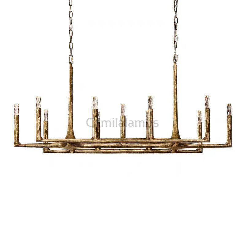 Avarital Forged Linear Chandelier 54" 72" 96" & Pendant