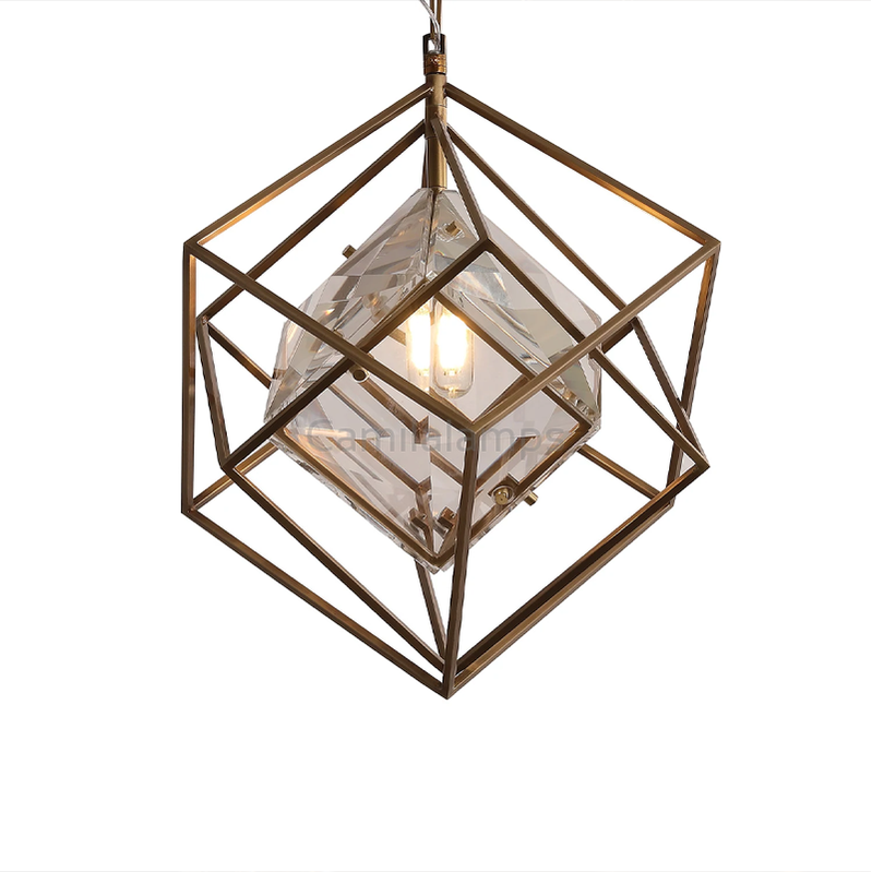 Postmodern Minimalist Crystal Pendant Light - Ineffable Lighting