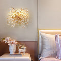 Kevin Thisbe Modern Round Gold Clear Crystal  Wall Sconce For Bedroom Wall Light Fixtures Kevinstudiolives   