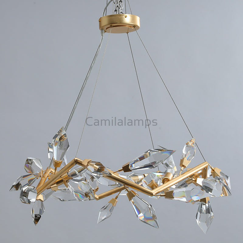 21026R1 34" Crystal Chandelier