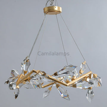 21026R1 34" Crystal Chandelier