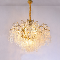 Thirza Brass Branch Crystal Chandelier - Ineffable Lighting