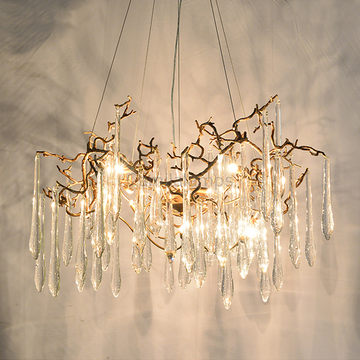 Cecily Modern Crystal  Branch Chandelier - Ineffable Lighting