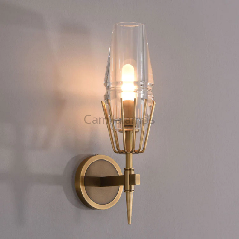 Howar Modern Single Crystal Wall Sconce - Ineffable Lighting