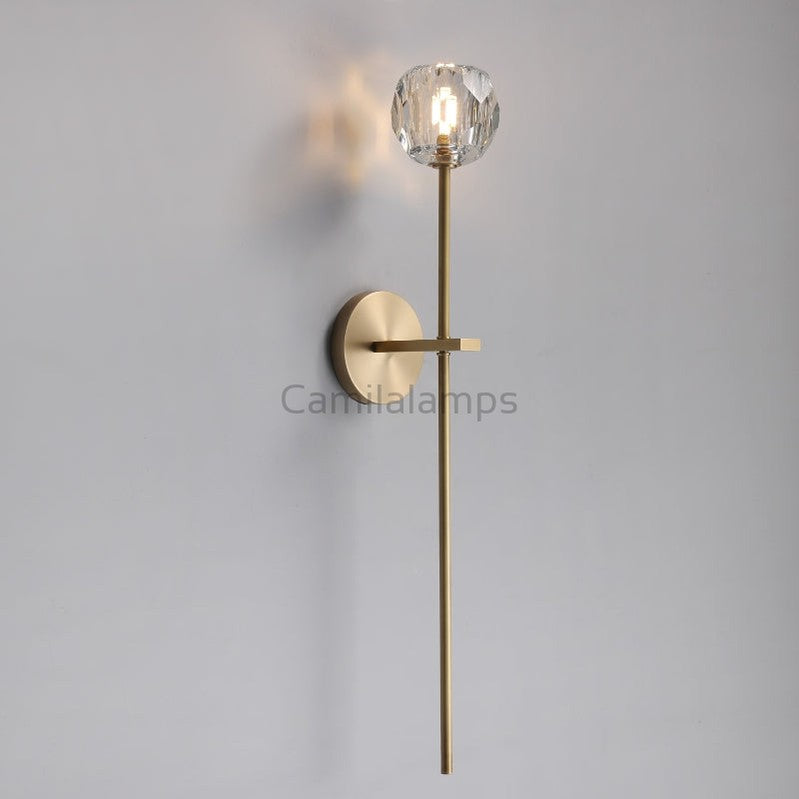 Bille De Crystal Grand Wall Sconce 28"H