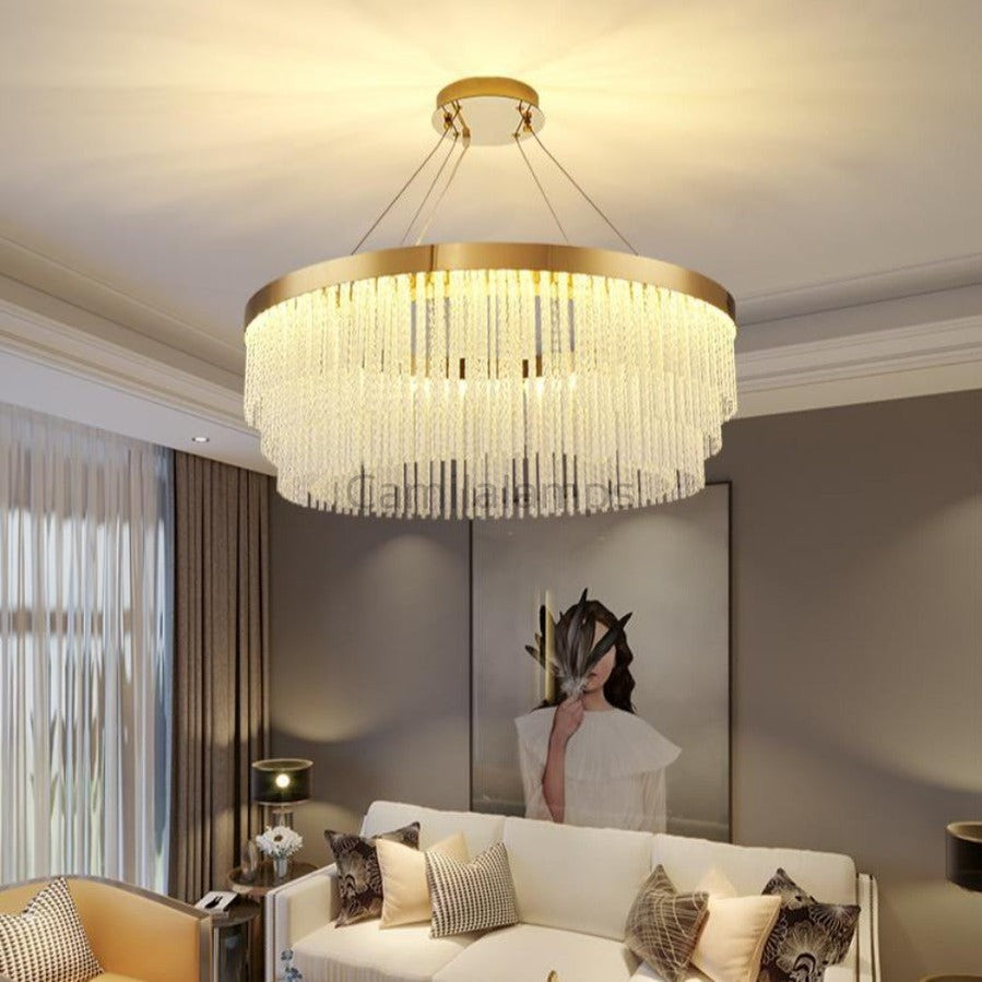 Felicity Glass Modern Chandelier