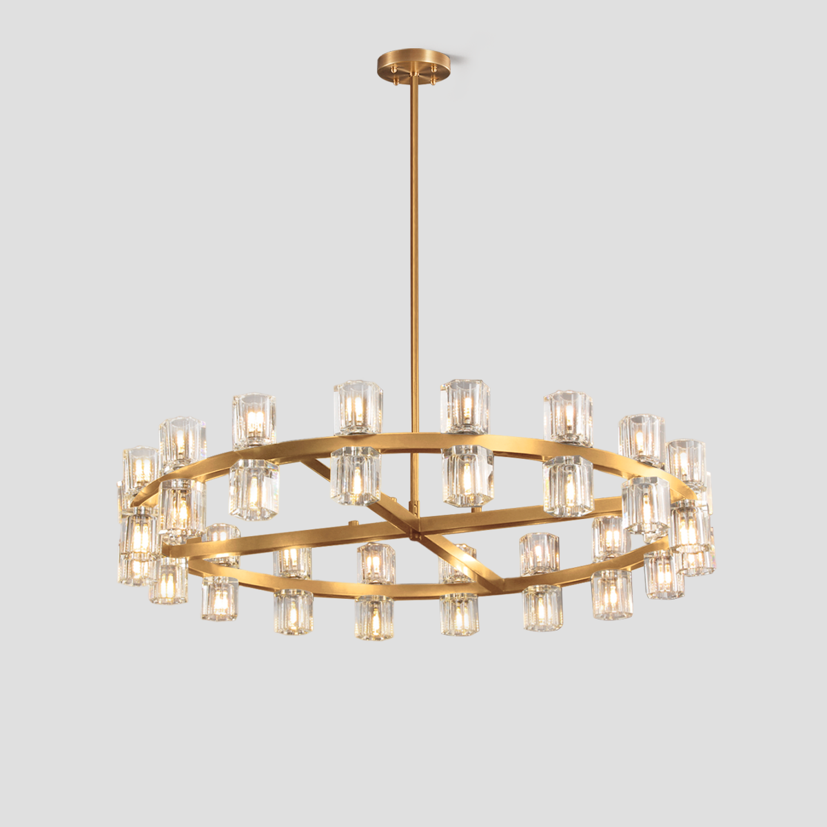 Arcachon Crystal Round Chandelier 36"