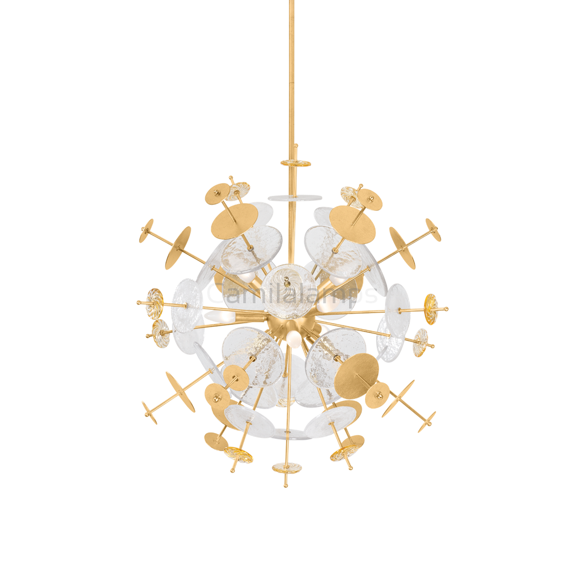 Gleason Clear Functional Design Chandelier