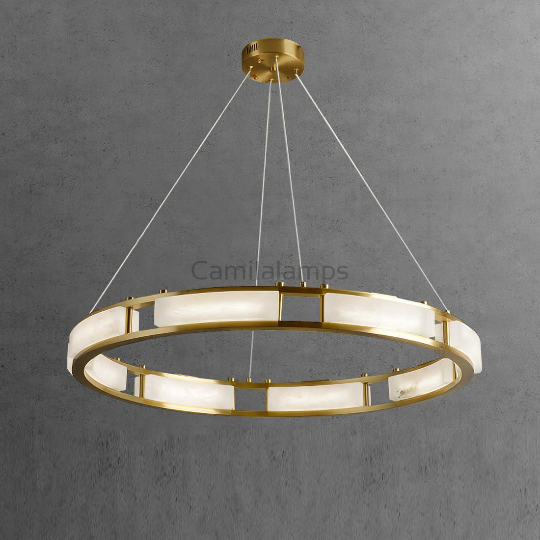 Qatar Alabaster Round Chandelier