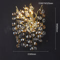 Kevin Thisbe Modern Round Gold Clear Crystal  Wall Sconce For Bedroom Wall Light Fixtures Kevinstudiolives 15.6