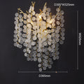 Kevin Elspeth Modern Round Gold Clear Crystal  Wall Sconce For Bedroom Wall Light Fixtures Kevinstudiolives 15.6