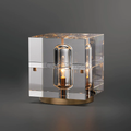 Modern Square Crystal Table Lamp - Ineffable Lighting