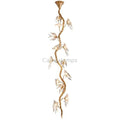 Lucky Bird Glass Tree Branch Chandelier For Staircase - thebelacan