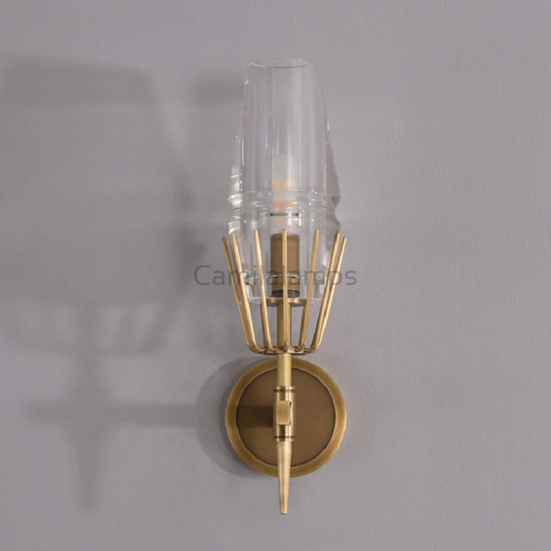 Howar Modern Single Crystal Wall Sconce - Ineffable Lighting