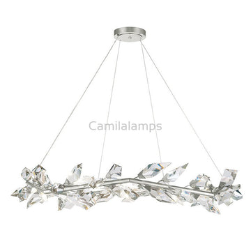 21026R2 55"  Round Crystal Chandelier