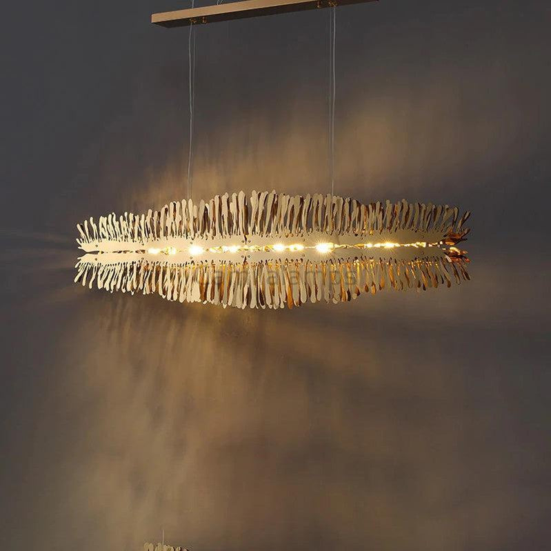 Clemo Island Gold Chandelier In Stainless Steel - Ineffable Lighting