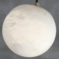 Kevin Hansa Alabaster Ball Pendant Light, Island Mini Pendant Light  Kevinstudiolives   