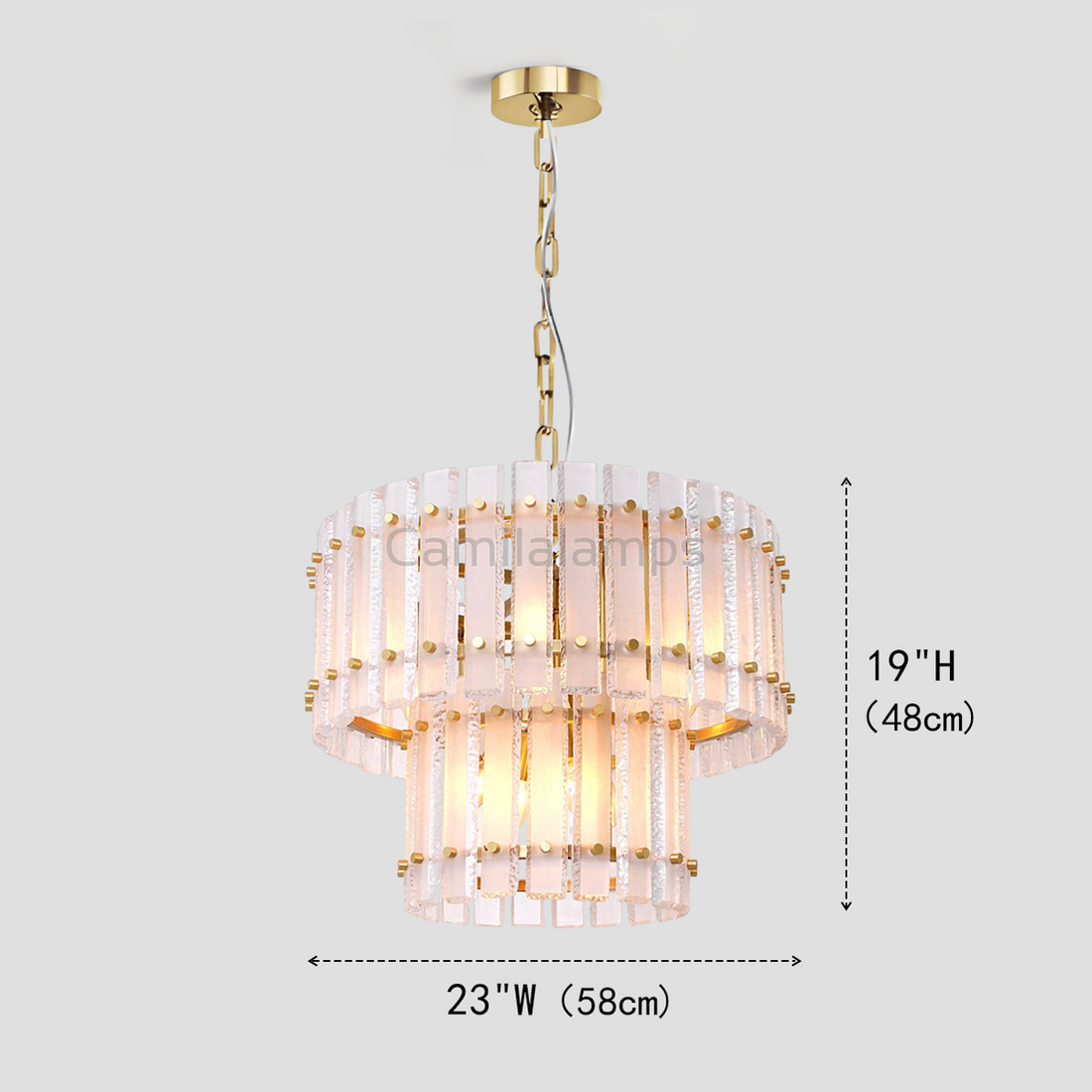 Getfit Classical Round Glass Chandelier