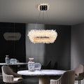 Derek Modern Crystal Cluster Square Chandelier - Ineffable Lighting