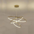 Multi Rings Modern Staircase Chandelier - Ineffable Lighting